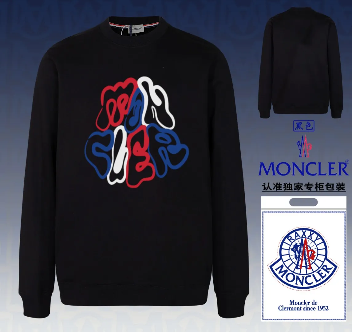 📦 📦 【 In Stock】 〖 𝐌𝐎𝐍𝐂𝐋𝐄𝐑~ 〗 440g ， 😎 ， ， Factory 2025 T ， ， Premium Breathable Same Style ：Black White Size：S M L XL 2XL